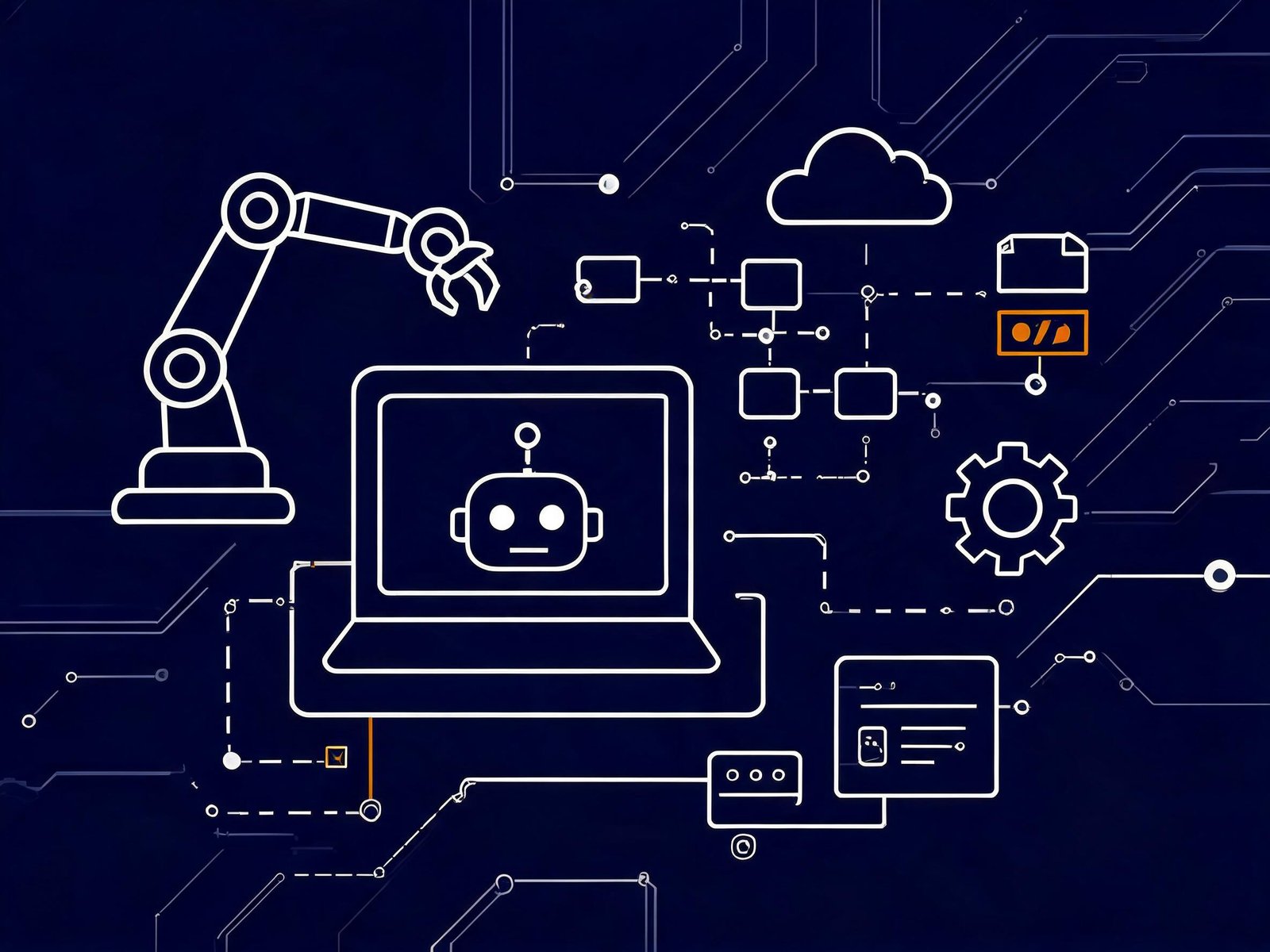 Robotic Arm interacting with software